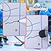 Dynaeuty Ice Hockey Dry Erase Coaches Clipboard, 16 x 9.8 inch Double Sided Whiteboard with Marker Pen