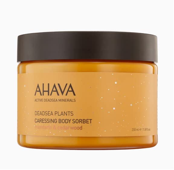 AHAVA Caressing Body Sorbet, Mandarin & Cedarwood, Body Lotion to Hydrate and Smooth Skin, 350 ml