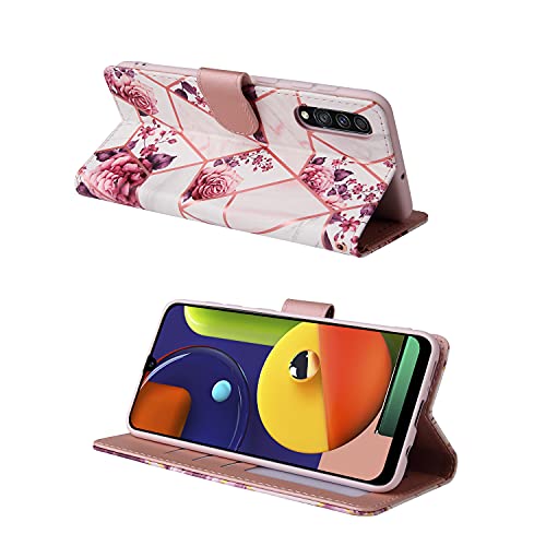 Asuwish Compatible With Samsung Galaxy A70 Wallet Case And Tempered Glass Screen Protector Leather Flip Card Holder Kickstand Phone Cases For Glaxay Glaxay A70S A 70 Gaxaly 70A S70 Women Men Rose Gold #TOP2