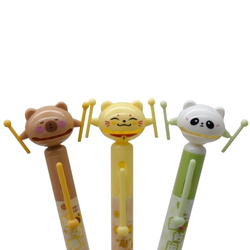 3-Pack Bolígrafos con Tinta Negra y Figuras de Animales miniatura 5