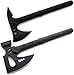 VIKING GEAR 2er Set- 40cm Classic + 43cm taktischer Hammer Tactical Kommando Tomahawk Typ M-48 SWAT - FBI - Jagd - Camping - Angel - Outdoor - Survival - Busch - Kampfaxt - Beil, schwarz