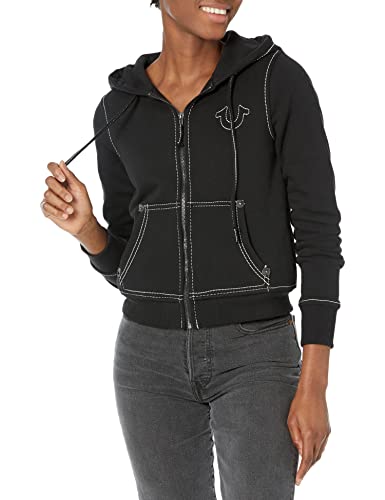 Image of True Religion womens Big T Classic Zip Up Hoody