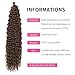 Water Wave Twist Crochet Hair Deep Twist Hair Bundles Synthetic Curly Braiding Hair Extension Ombre Curl Braiding Hairpiece, 22Inch 3 Packs