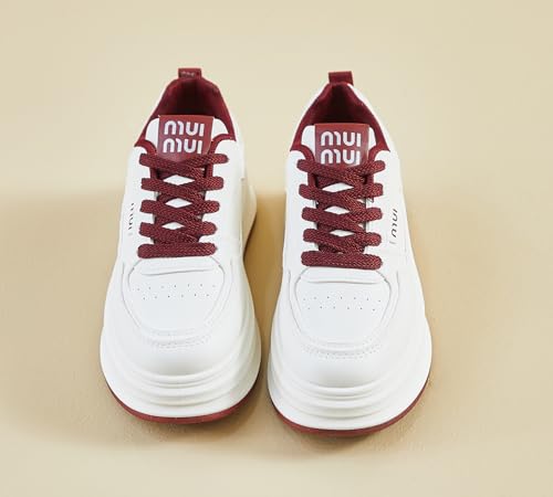 Women's Cute Breathable Platform Sneakers Y2K Comfort Lightweight Walking Shoes Casual Sport Work Campus4