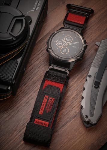 Image of Torbollo Garmin Belt Garmin Bands for Fēnix, Instinct, Vivoactive /Approach /MARQ /Quatix /D2, Forerunner, Enduro Series, Upgraded Connector Garmin Quick Fit ver 20 /22 /26mm