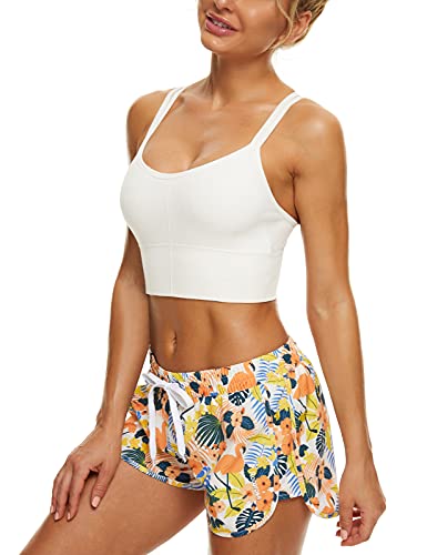 Image of Rocorose Women's Two Piece Swimsuit Ruffle Vintage Swimwear with High Waist Bikini Bottom