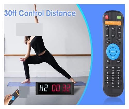 Cronómetro digital para gimnasio con control remoto y Bluetooth miniatura 5