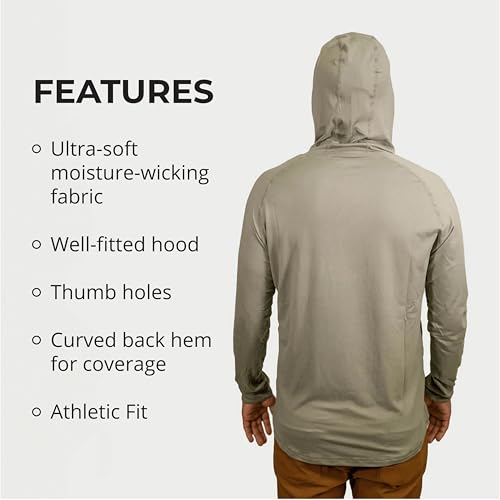 Marsupial Gear Sun Tech Hoodie - Performance Sun Protection Shirt with Thumb Holes and Athletic Fit for Outdoor Adventures3