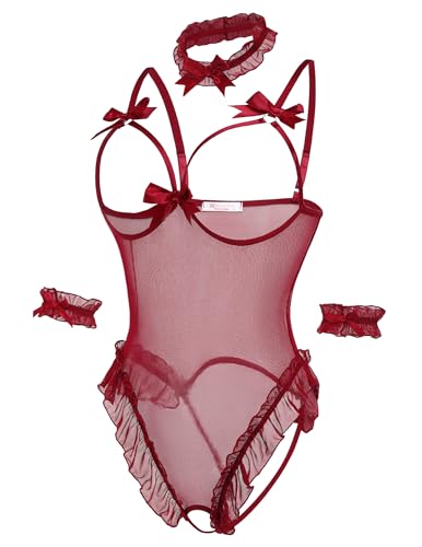 Ensemble de lingerie 4 pièces idéal pour une Saint-Valentin amoureuse - 2