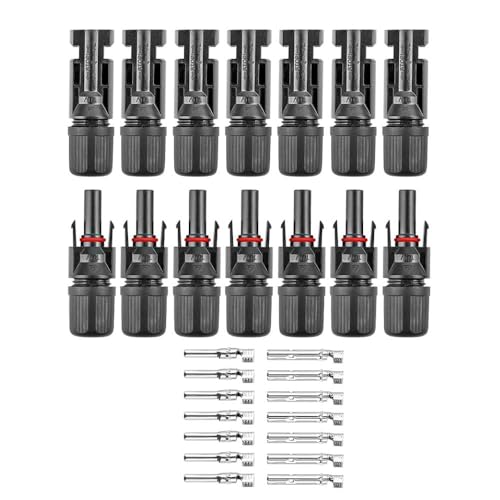 Image of BACKBONE Solar MC4 Connector Kit - 7 Pairs Male & Female for Solar Panel Cables | Waterproof, Durable & Easy-Install PV System Connectors (Pack Of 7)