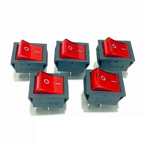 Interruptor basculante KCD4-20 de 4 pines encendido/apagado 16A 250V para repuestos eléctricos