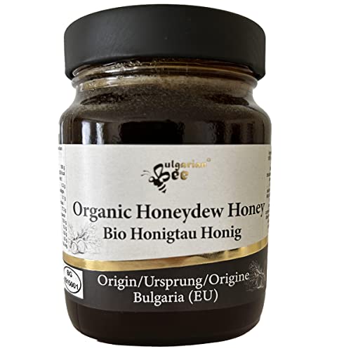 450 g Organic Raw Black Forest Bee Honey, Oak Forest Honeydew from Aphids