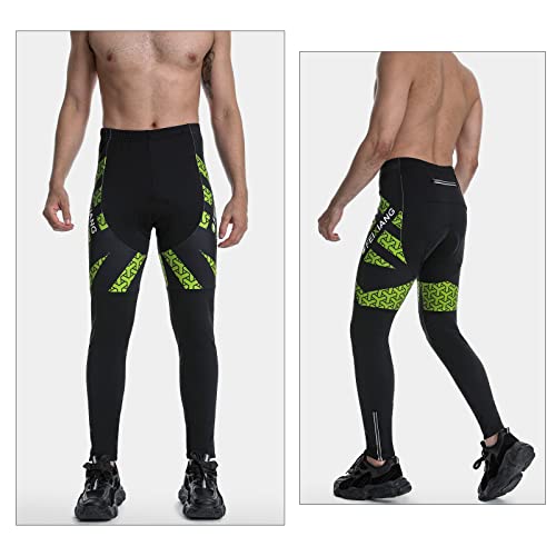 Feixiang Cycling Pants For Men, 4D Padded Long Bike Thermal Tights Mtb Legging Trousers Road Bicycle Mountain Riding Winter #TOP4