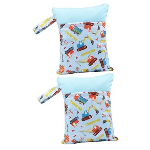 2 Sacchetti Per Pannolini Stampati Colorati Per Asciutti E Bagnati Tasche Con Tracolla Lavabili Chiusura Lampo Di Sicurezza Multiuso Per Cosmetici Da Viaggio