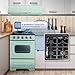 Unique Appliances UGP-24CR LG Classic Retro Freestanding Gas Convection Oven Light, Range with 4 Burners, 24