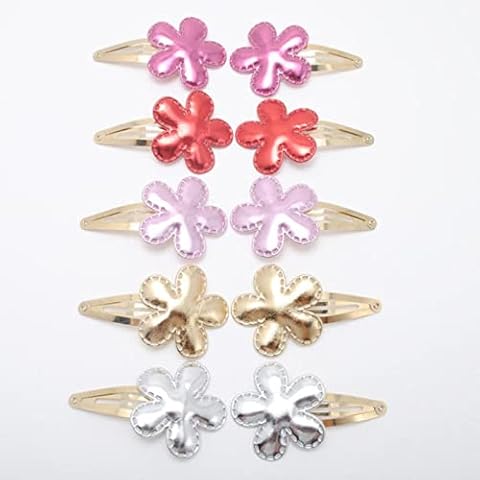 ZXCW 10pcs/lot Small Size Girls Hairclips Glitter Heart Birthday Gift Baby Girls Hair Accessories Kids Hair Clip Cover
