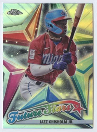 2022 Topps Chrome Future Stars #FS-12 Jazz Chisholm Jr. Miami Marlins MLB Baseball Trading Card