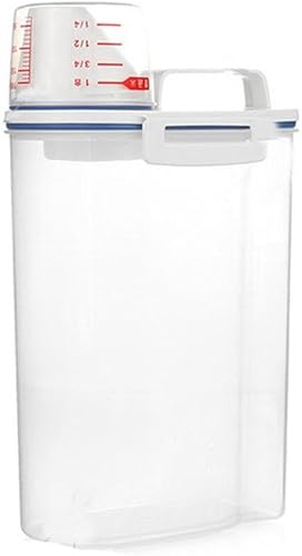 Miniatura 7 de Juego de recipientes de almacenamiento de alimentos con tapa, plástico sin BPA para cocina y despensa, organizador hermético portátil para arroz,