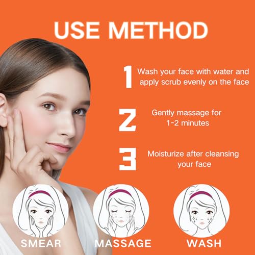 Face Scrub with Jam & Vitamin C, Face Exfoliator, Exfoliating Face Wash Scrub, Face Scrub for Women & Men, Gentle Facial Scrub Cleanser for Peeling Shrink pores, Blackheads, Acne, Dull, Dry Skin, 100g - Image 8