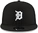 New Era Unisex-Adult MLB 9Fifty Black White Primary Logo Adjustable Snapback Hat Cap One Size Fits All - Detroit Tigers Black White