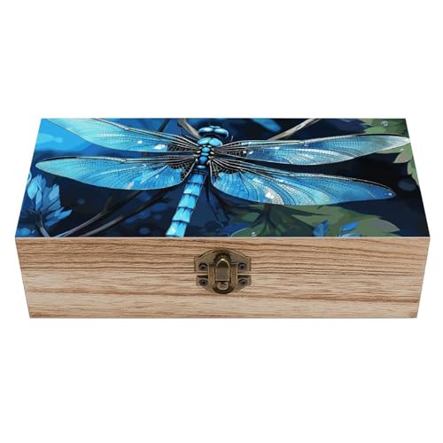 Boîte de rangement en bois libellule pour loisirs créatifs - 2