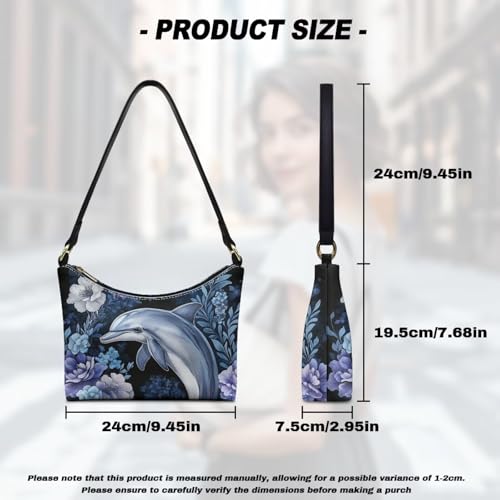 Image of Handbag for Women Leather Underam Shoulder Bag with Zipper Fashion Work Purse Waterproof Travel Wallet