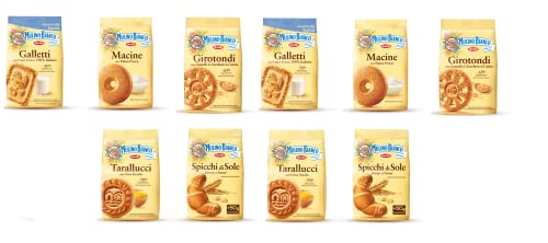 Mulino Bianco Kekse testpaket 10x350G Girotondi Macine Galletti Spicchi di sole