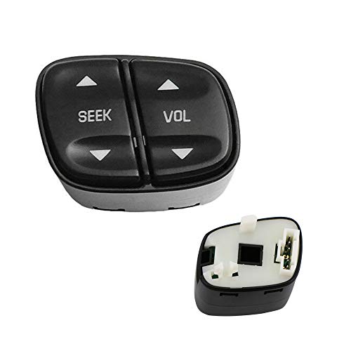 Steering Wheel Radio Control Switch Buttons Replacement for Chevy Silverado Replacement for GMC Sierra 2003-2007 Replacement for 21997738 21997739 1999442 1999443,901-120, 901-121, 901-122, 901-123