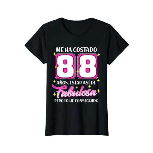 Mujer 88 Años Fabulosa Cumpleaños 88 Camiseta