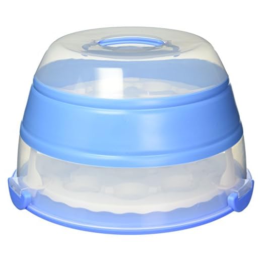 Prepworks by Progressive Collapsible Cupcake & Cake Carrier, Holds 24 Cupcakes