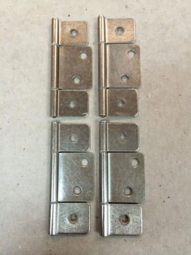 Mobile Home Parts 4 New Interior Door Hinges Stainless Steel- Nickel (1)