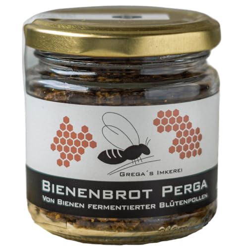 Bienenbrot (Perga) 100g - Natürlich fermentierter Blütenpollen schonend getrocknet direkt vom Imker Ideal als Topping für Joghurt Müsli und Desserts