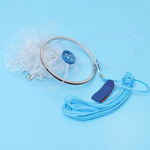 BESPORTBLE Rede de pesca fundida com redes de alumínio para água salgada para isca, armadilha, peixe