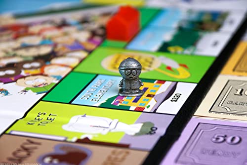 Image of Monopoly South Park | Based on Comedy Central South Park Show | Featuring Familiar Locations, Episodes, and Characters | Officially-Licensed & Collectible Monopoly