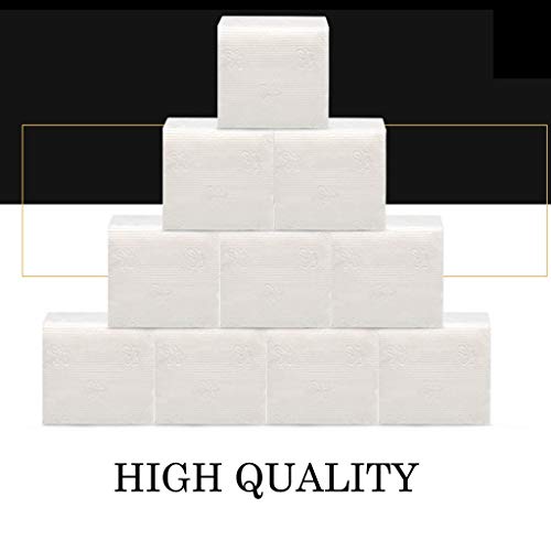 Paper Towels, Ljnuanrg Napkins Paper Rolls, Everyday Paper Napkins 4 Ply, Dinner Table Kitchen Paper Paper Towels Facial Tissues (10 Pack)