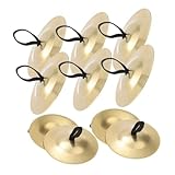 Cabilock 10 Piezas Platillos Pequeños de Dedo Instrumento Percusión Metálico para Danza del Vientre Prop para Fiesta