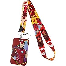 Ironmans Superhero Themed Lanyard with ID Holder Keychain