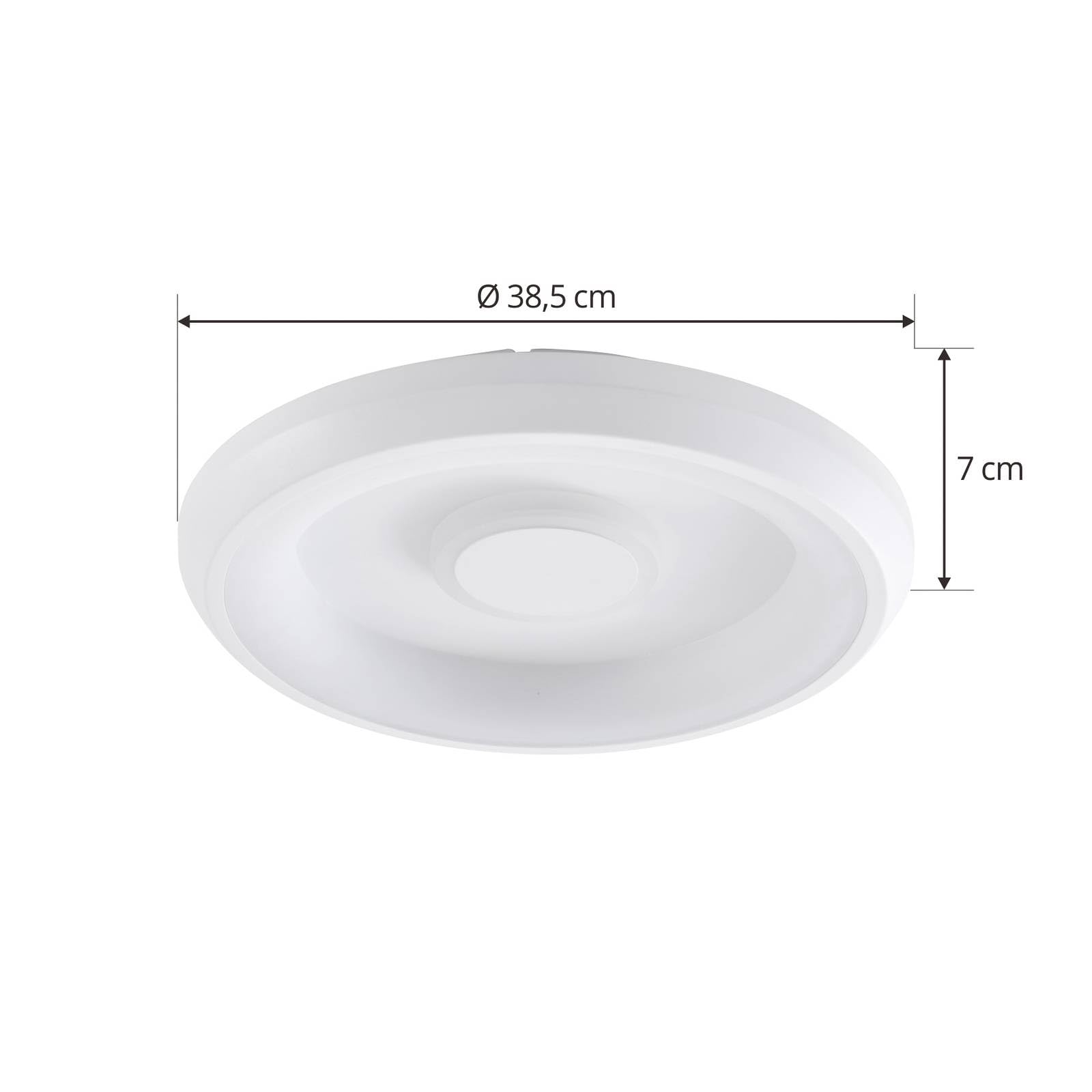 Lindby LED Deckenlampe Smart Home, dimmbar RGB Licht wechselbare Lichtfarbe CCT (2700-6500K) Tuya App Steuerung Wohnzimmerlampe Deckenleuchte