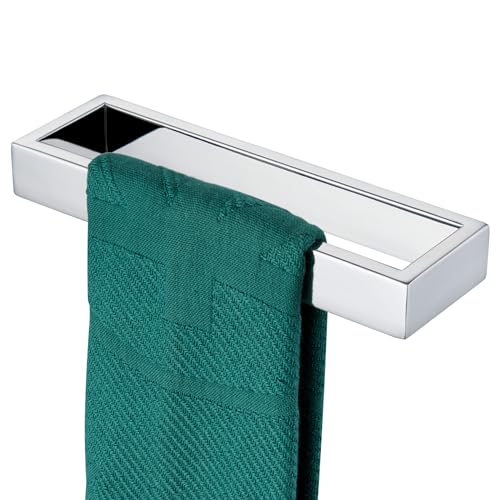 KOKOSIRI Towel Ring Chrome Hand Towel Bar Rack 9-Inch Kitchen Holder Polished Stainless Steel for Bathroom Hardware Wall Mounted 1 Pack B4008CH-L9