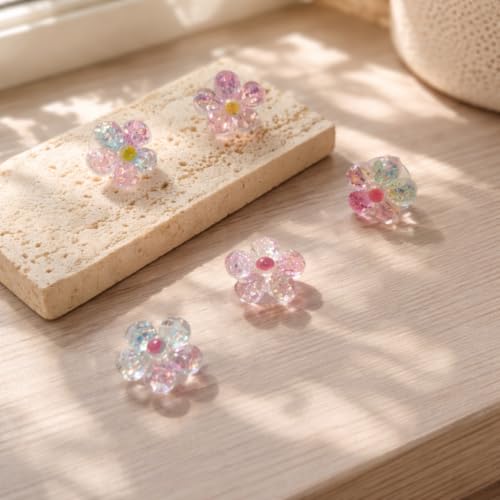 Breloques fleur en cristal de haute finition pour sabots