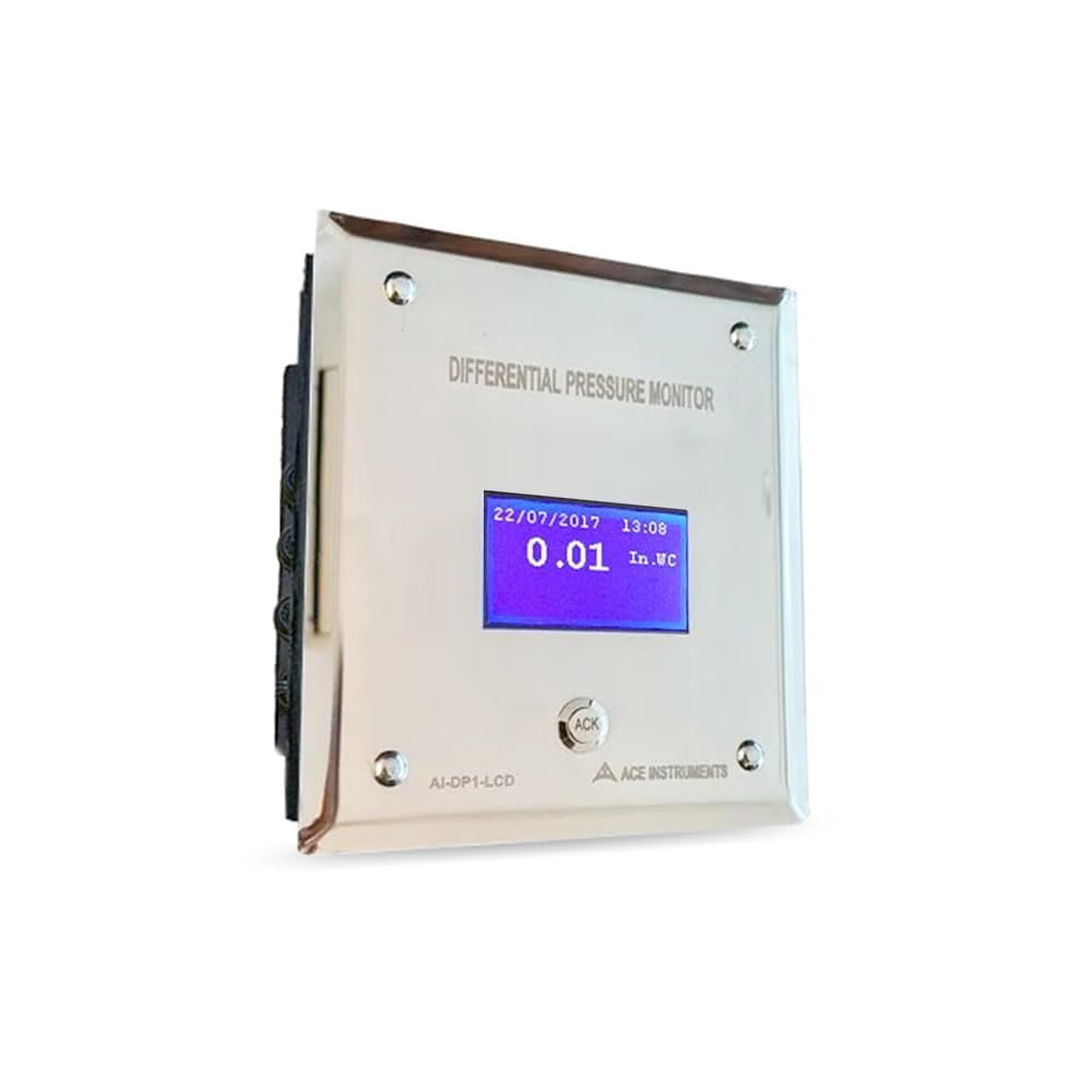*Ships with in 1-Day* Digital Differential Pressure Indicator (Range: -180 to 180 Pascals/ -0.72 to 0.72 in.Wc) for Along with Calibration Certificate Model: IK AI-DP1-LCD (RS485 Communication)
