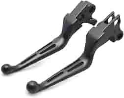 Black/Chrome Brake & Clutch Lever Set For Harley Davidson 1996-2012 Softail, Dyna, Touring 2 thumbnail image