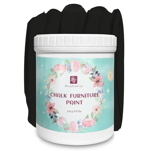 ShangTianFeng 8oz Matte Black Chalk Furniture Paint