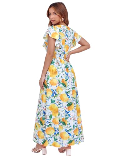 Image of Flessibili Womens Summer Floral Maxi Dress Wedding Guest Party Long Dresses 2026