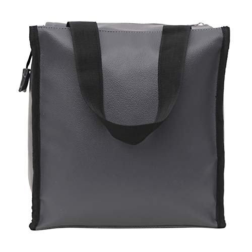 Image of Fabric Multifunctional Lunch Tiffin Food Tote Shopping Modern Bag For Men Women /Water And Oil Proof /X Large, Grey