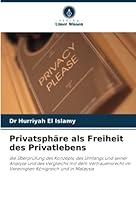 Privatsphäre als Freiheit des Privatlebens 6203491403 Book Cover