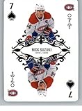 2023-24 O-Pee-Chee Hockey Playing Cards #7-SPADES Nick Suzuki Montreal Canadiens Official NHL Trading Card (Stock Photo Shown, Card in Near Mint to Mint Condition)