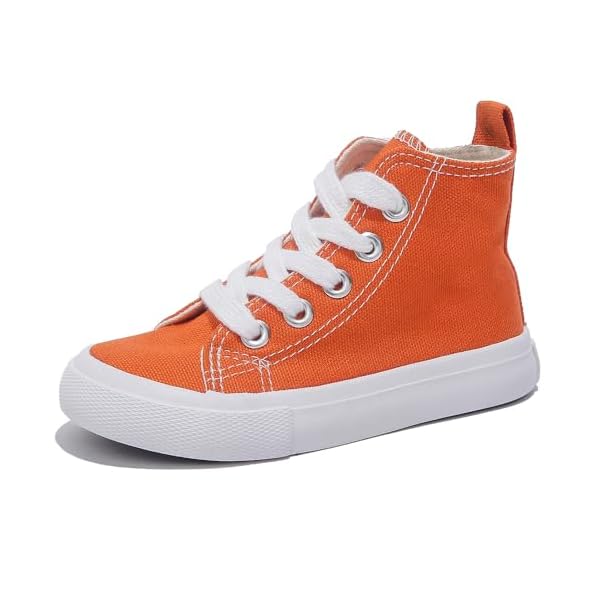 Boys & Girls High Top lace-up Kids' Espadrcanvas Shoes Back-to-School Season Little White Shoes Teen Classic Kids' Sneakers Tennis Shoes Baby Skate Shoes