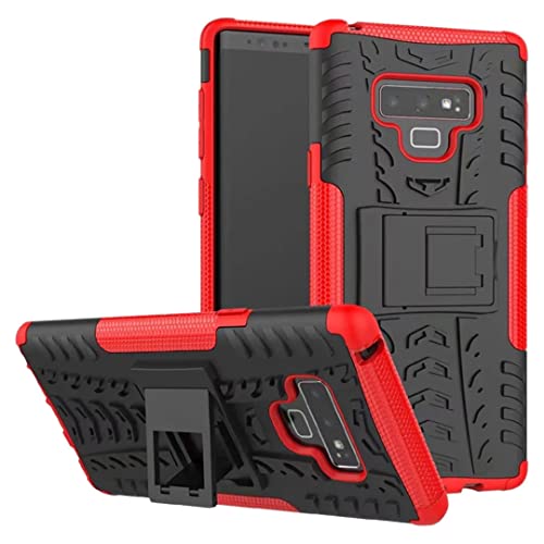 Wigento Funda híbrida para Samsung Galaxy Note 9 N960 N960F, 2 piezas, color negro y rojo