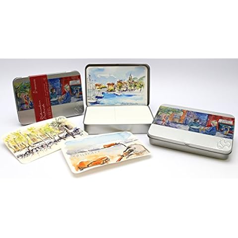 Hahnemühle Watercolour Postcard Pad Metal Cover